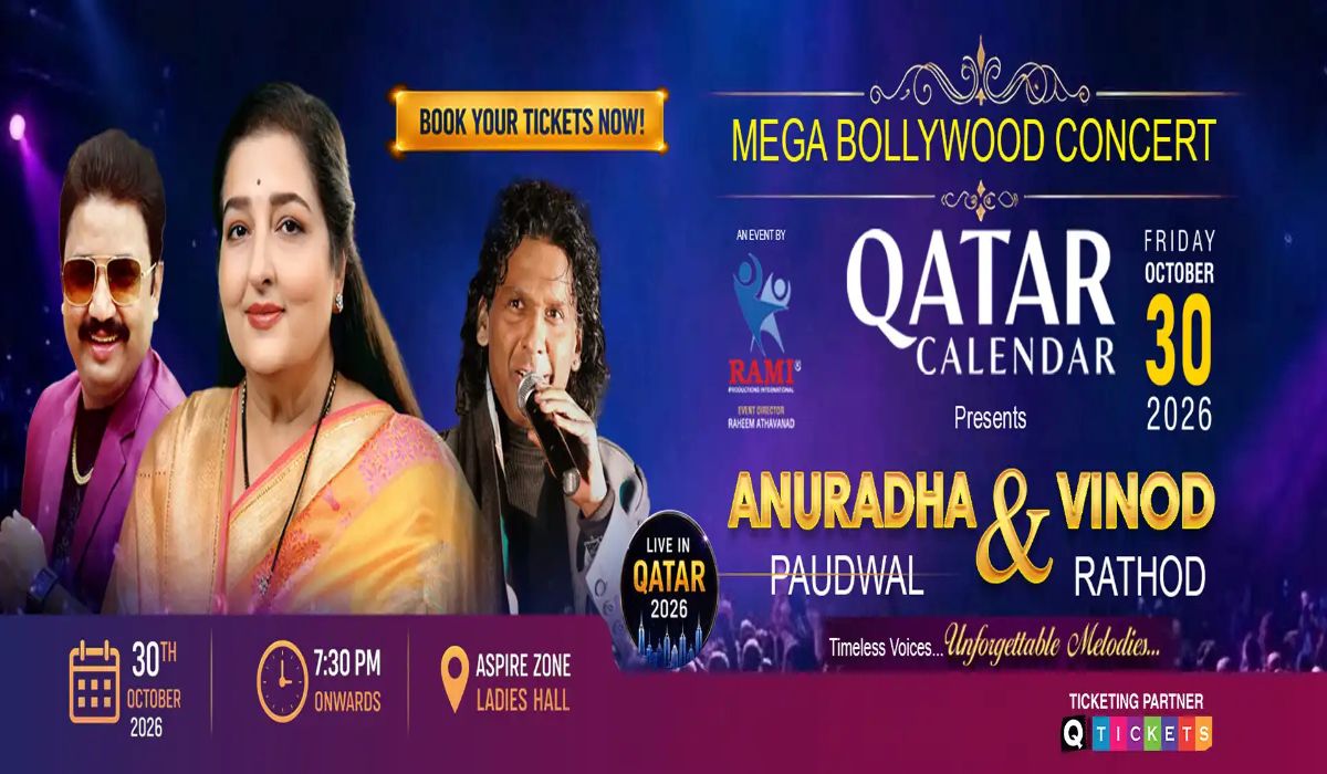 Anuradha Paudwal & Vinod Rathod Live in Qatar 2026 Tickets – Q-Tickets